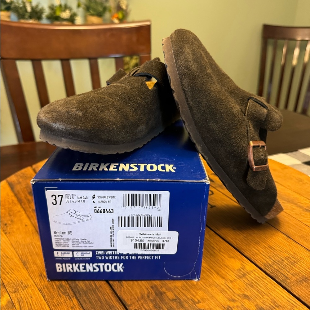 Birkenstock Size 37 Boston BS/ narrow fit